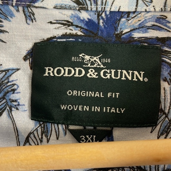 Rodd & Gunn Lightweight Ermedale Print Cotton Shirt Size 3XL - Picture 4 of 10